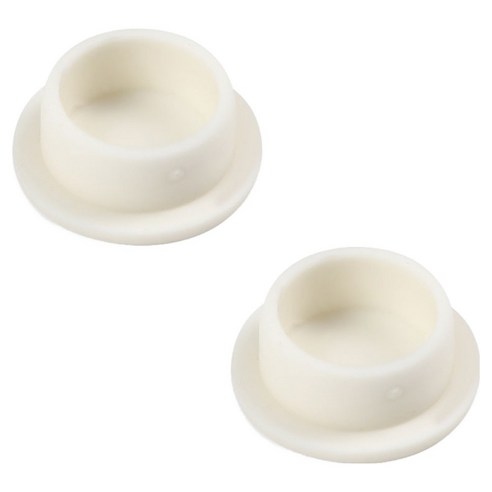 상품 이미지: 세면대 오버플로우 실리콘 원형 캡, 2개, 화이트