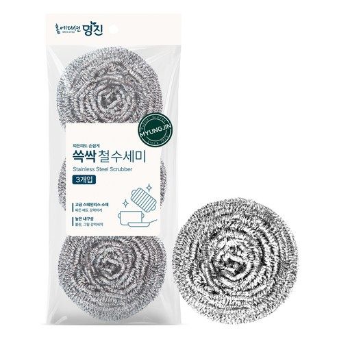 상품 이미지: 명진 쓱싹 철수세미, 3개입, 1개