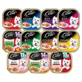 상품 이미지: 시저 강아지캔 100g 6+6 맛 골라담기