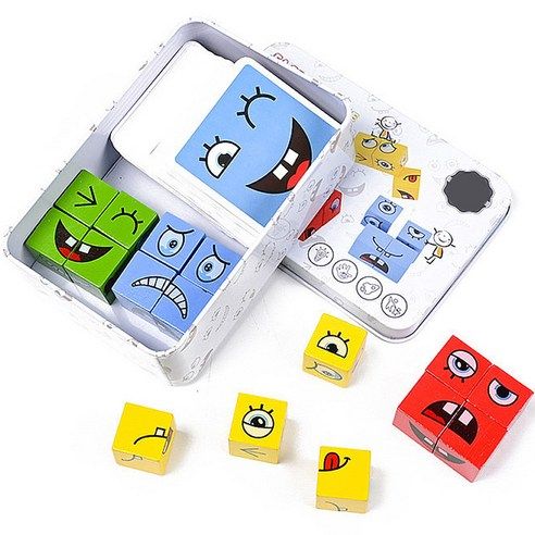 상품 이미지: 다다랜드 페이스 체인지 루빅큐브 순발력 게임, 혼합색상, 1개