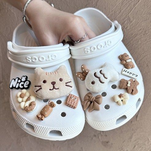 상품 이미지: 골드팡 고양이 붕어빵 신발꾸미기 파츠 13종 세트