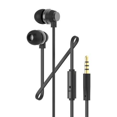 상품 이미지: 아이리버 3.5mm AUX 갤럭시 노트북 컴퓨터 알루미늄 커널형 유선 이어폰 BHC-70M 블랙