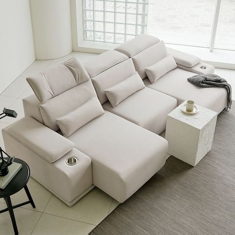 상품 이미지: 쿠폰가69.9만/크루저 블리넌패브릭 3세대 리클라이너 소파 슬라이딩 모션 쇼파 3인 4인용