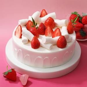 상품 이미지: (파리바게뜨) 우유 생크림케이크(딸기A타입) 2호