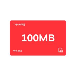 상품 이미지: (SK텔레콤) T데이터 쿠폰 100MB