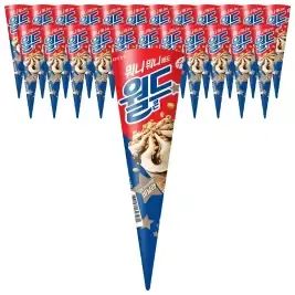 상품 이미지: [슈팅냉동] 롯데웰푸드 월드콘 바닐라 160ml, 24개