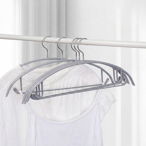 상품 이미지: 코멧 홈 어깨 뿔 방지 논슬립 옷걸이, 그레이, 10개