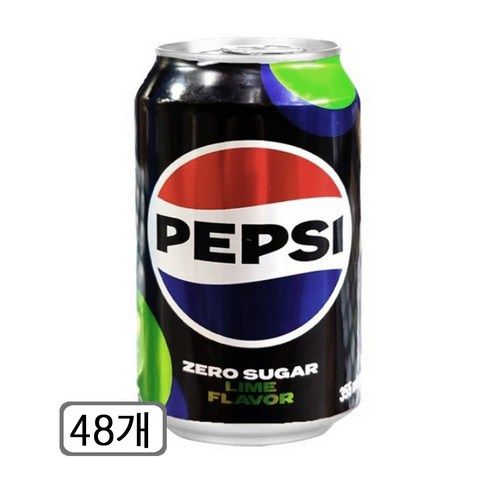 상품 이미지: 펩시 제로슈거 라임향, 355ml, 48개