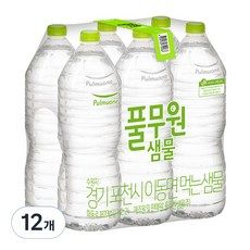 상품 이미지: 풀무원샘물 생수 무라벨, 2L, 12개