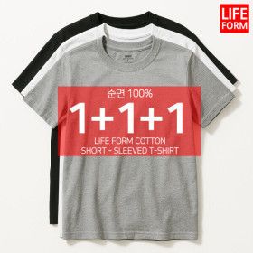 상품 이미지: 3장1세트 남성 여성 순면100% 무지 라운드 반팔 무지티 기본티 티셔츠 흰티 면티 반팔티