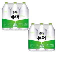 상품 이미지: 풀무원 퓨어 무라벨 생수, 2L, 12개