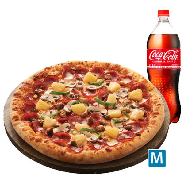 상품 이미지: [기프티콘] 도미노피자 슈퍼슈프림M(씬)+콜라1.25L