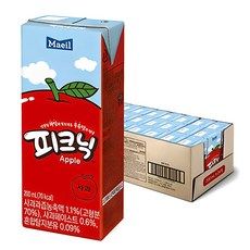 상품 이미지: 피크닉 사과맛 음료, 200ml, 24개