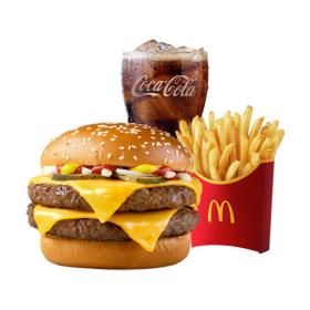 상품 이미지: (맥도날드) 더블 쿼터파운더 치즈 세트