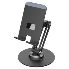 상품 이미지: 지니컴퍼니 깔끔한 노트북 태블릿 720도 회전 거치대 블랙, 1개, K56