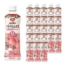 상품 이미지: 동원보성홍차 아이스티 제로 복숭아, 500ml, 24개