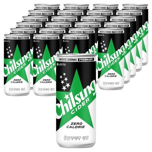 상품 이미지: 칠성사이다 제로 탄산음료, 310ml, 24개