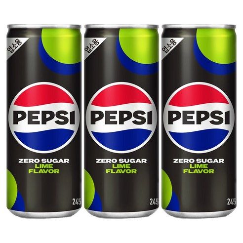 상품 이미지: 펩시 업소용 콜라 제로슈거 라임향, 245ml, 60개