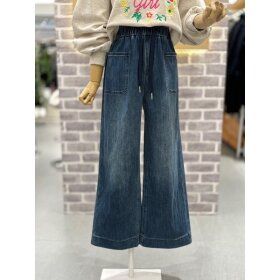 상품 이미지: (신세계하남점)포켓 스트링 밴딩 데님팬츠(SB61F3DP510X)