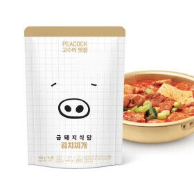 상품 이미지: 피코크 금돼지식당 통삼겹 김치찌개 500GX3팩 (총 1500g) 맛집 콜라보 인생 김치찌개