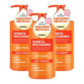 상품 이미지: 쿤달 퓨어 바디워시 500ml 베이비파우더 3개 7가지향 택 1