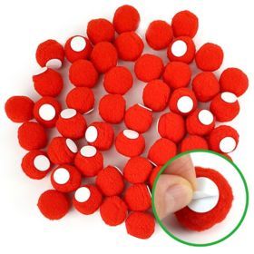 상품 이미지: 접착뿅뿅이 30파이-50개(빨강)