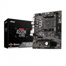 상품 이미지: MSI A520M-A PRO AMD 메인보드 마더보드, 1개