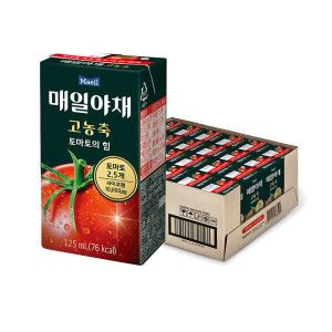 상품 이미지: 매일야채 고농축 토마토의힘 125ML 24팩