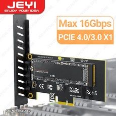 상품 이미지: JEYI 2280 M.2 NVME SSD - PCIe 4.0 x1 확장 카드 PCI-E GEN4 최대 16Gbps, SK1, 1개