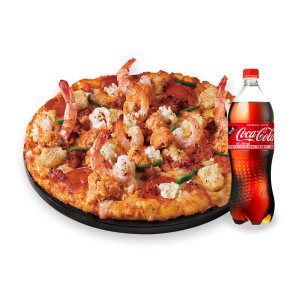 상품 이미지: (도미노피자) (오리지널)랍스터 슈림프 투움바 L + 콜라 1.25L