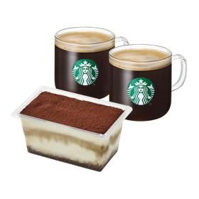 상품 이미지: (스타벅스) 카페 아메리카노 T 2잔 + 레이디핑거 티라미수 케이크