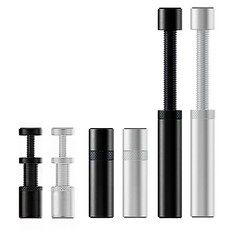 상품 이미지: JK VGA 지지대 소 중 대 블랙 실버 그래픽카드 지지대 비디오카드 받침대 거치대 알루미늄, VG001. 그래픽카드 지지대 소 블랙