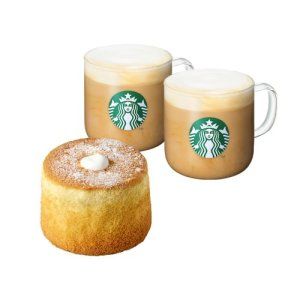 상품 이미지: 바닐라 라떼 디저트 바닐라 라떼 T 2잔 + 부드러운 생크림 카스텔라