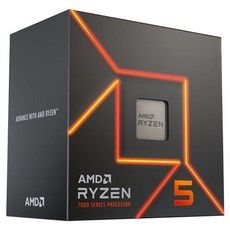 상품 이미지: AMD 라이젠 5 7600 CPU 레이스 스틸스 CPU쿨러 포함, 100-100001015BOX