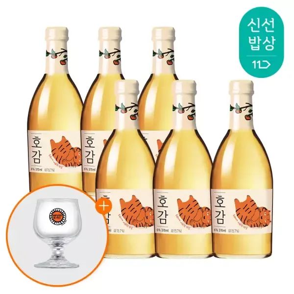 상품 이미지: [전용잔 증정] 배상면주가 호감 370ml x 6입