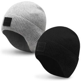 상품 이미지: 2026 볼빅 방한 이어플랫 니트 골프 비니 모자 남녀공용