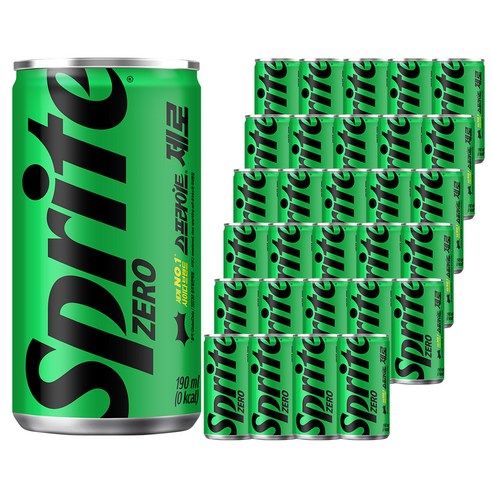 상품 이미지: 스프라이트 제로 사이다, 190ml, 30개