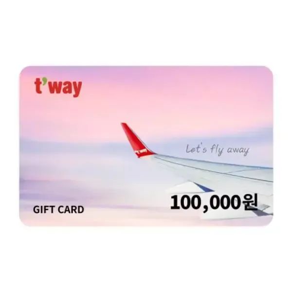 상품 이미지: [티웨이항공] 티웨이 기프트카드 10만원권