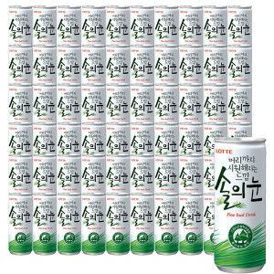 상품 이미지: 머리까지 시원해지는 느낌 솔의눈 240ml 60캔(2박스) 청량음료/ 솔음료 / 이온음료