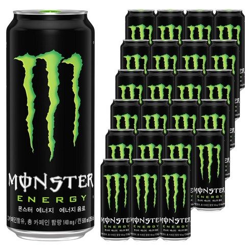 상품 이미지: 몬스터 에너지 드링크 그린, 500ml, 24개