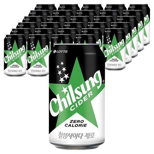 상품 이미지: 칠성사이다 롯데 제로, 355ml, 48개