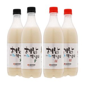 상품 이미지: 삼산주조장 해남찹쌀생막걸리세트 750ml 9도x2 12도x2
