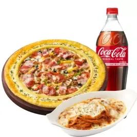 상품 이미지: 피자헛 수퍼슈프림 리치골드 L+리치치즈파스타+콜라 1.25L