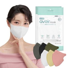 상품 이미지: 아보아KF94 100매 새부리형 컬러 국내생산 일회용 마스크 개별포장