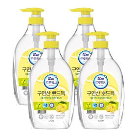 상품 이미지: 참그린 구연산 뽀드득 주방세제 레몬향 용기 1kg 4개