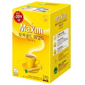 상품 이미지: 학교간식 170개입 맥심 모카골드 커피믹스 모카골드마일드 모카골드커피 스틱커피믹스 기부품 선물 탕비실