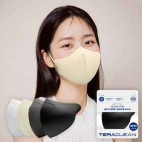 상품 이미지: 테라크린 KF94 국산 새부리형 마스크 대형 100매 컬러 25매 x 4