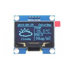상품 이미지: 1.3인치 OLED 블루 폰트 디스플레이 모듈 128x64 I2C 아두이노 라즈베리파이 전자부품 SY130GB-10G, (LCD) SY130GB-10G(블루), (LCD) SY130GB-10G(블루), 1개