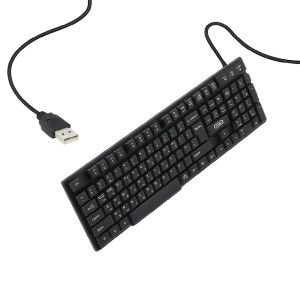 상품 이미지: USB 유선 키보드 사무용 PC방 학교 멤브레인 인체공학 저소음 키보드 높이조절 숫자키패드 컴퓨터 노트북용