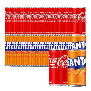 상품 이미지: 코카콜라+환타오렌지 190ml 60캔 (각 30캔)